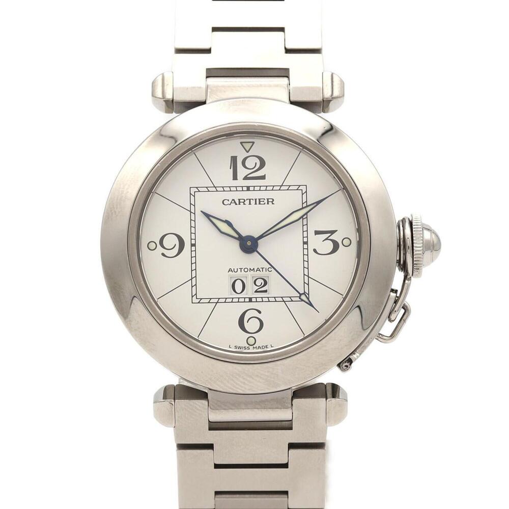 Cartier Pasha C Grande Date W31055M7 Stainless Steel Automatic Watch